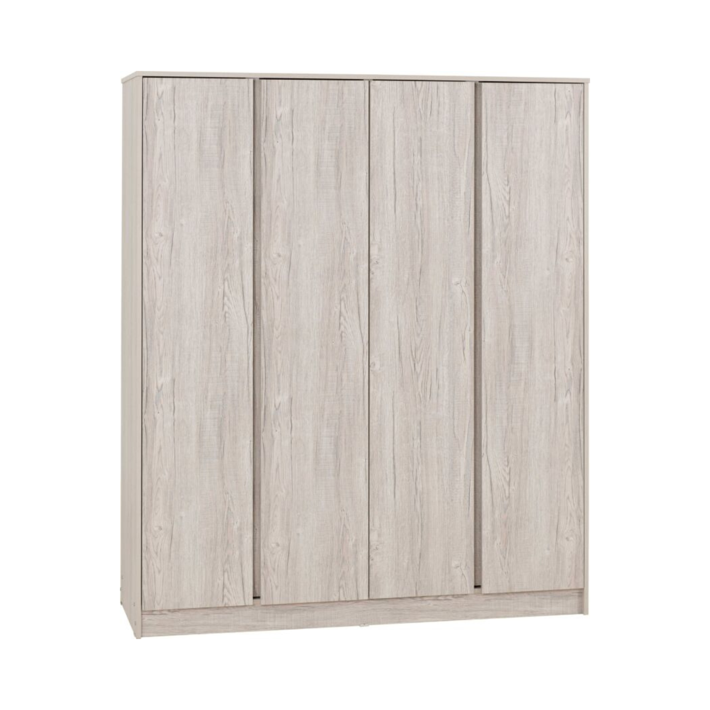 Malvern 4 Door Wardrobe – Urban Snow | Modern Bedroom Storage