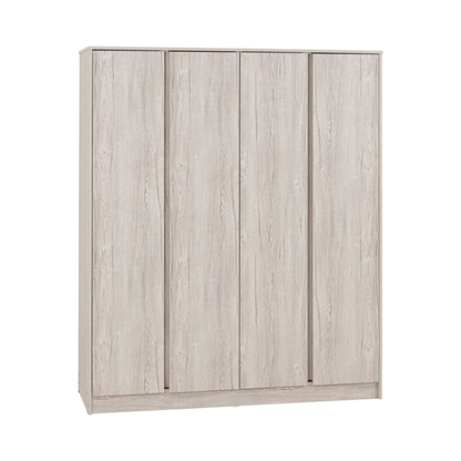 Malvern 4 Door Wardrobe – Urban Snow | Modern Bedroom Storage