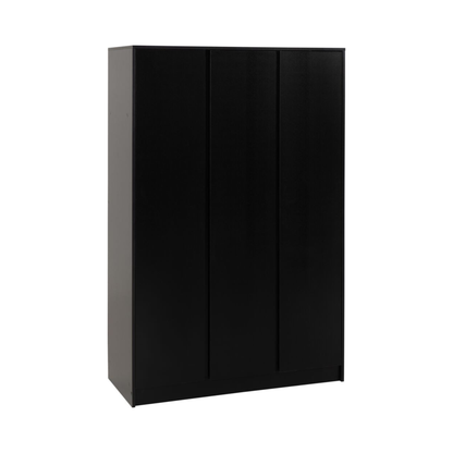 Malvern 3 Door Wardrobe – Black | Modern Storage Solution