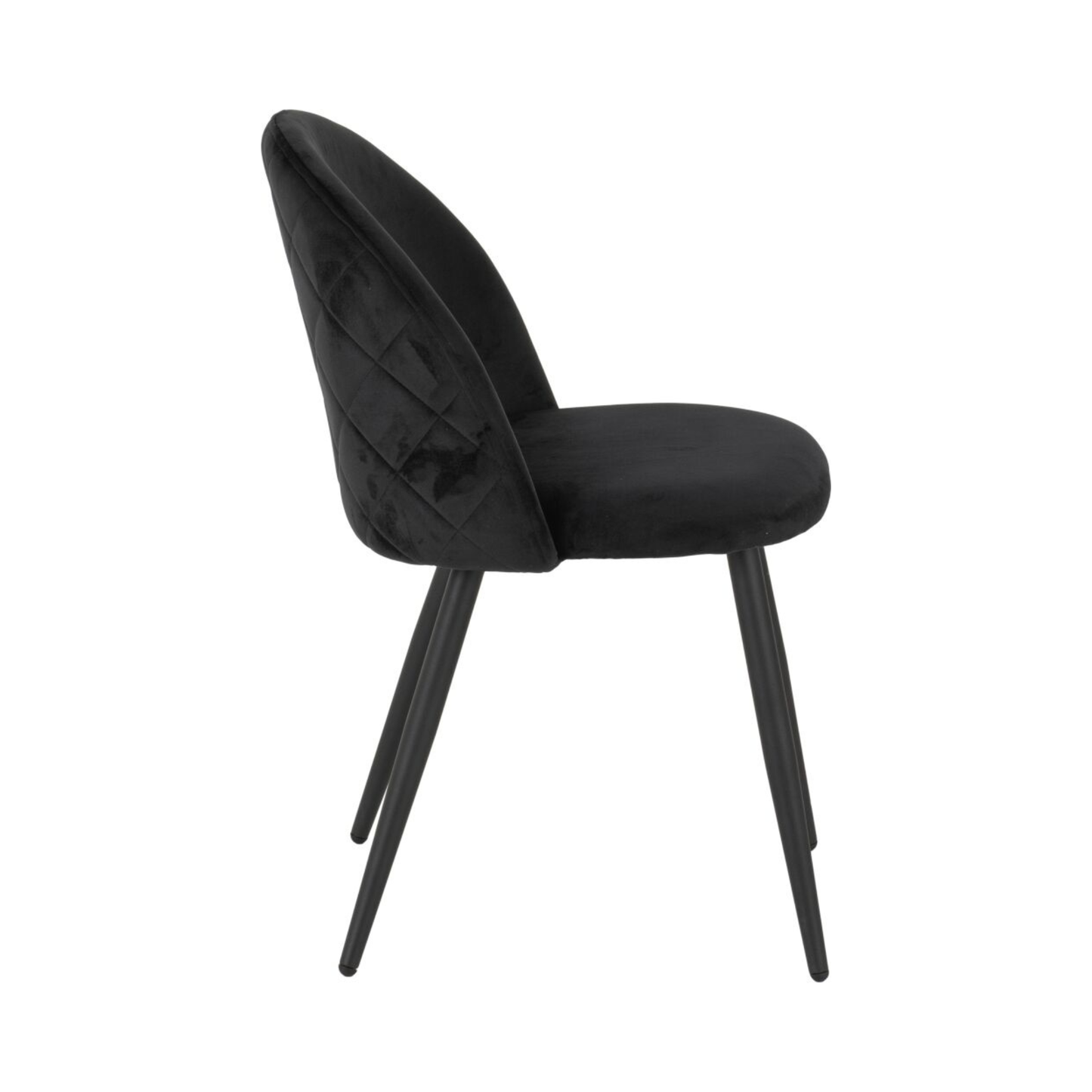 Marlow Dining Chair - Black Velvet (Set of 4)