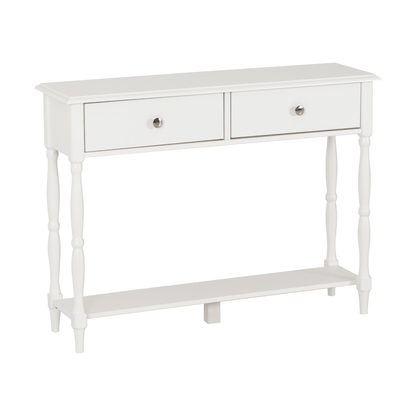 Stratford 2 Drawer Console Table - White