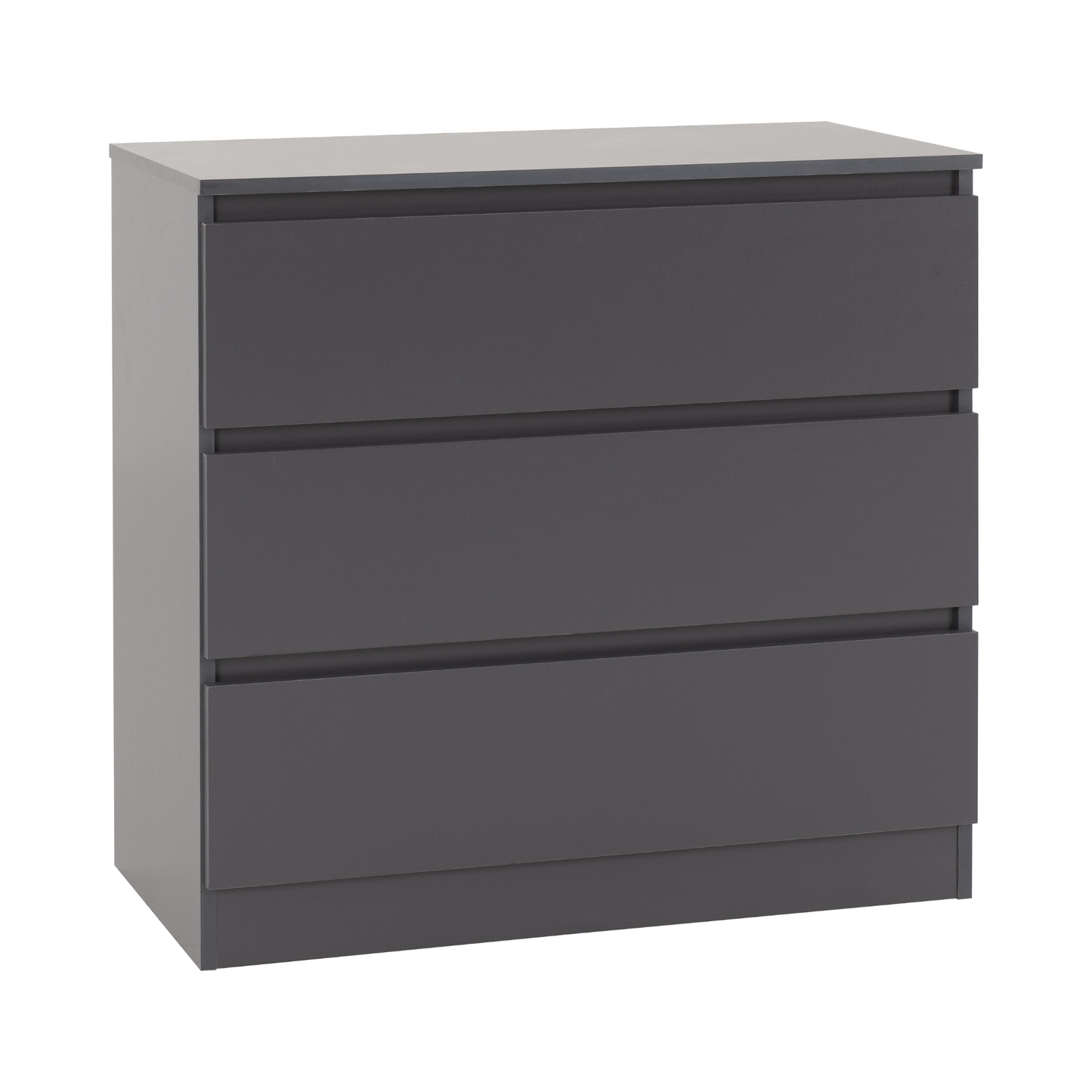 Malvern 3 Drawer Chest – Grey, Stylish Bedroom Storage