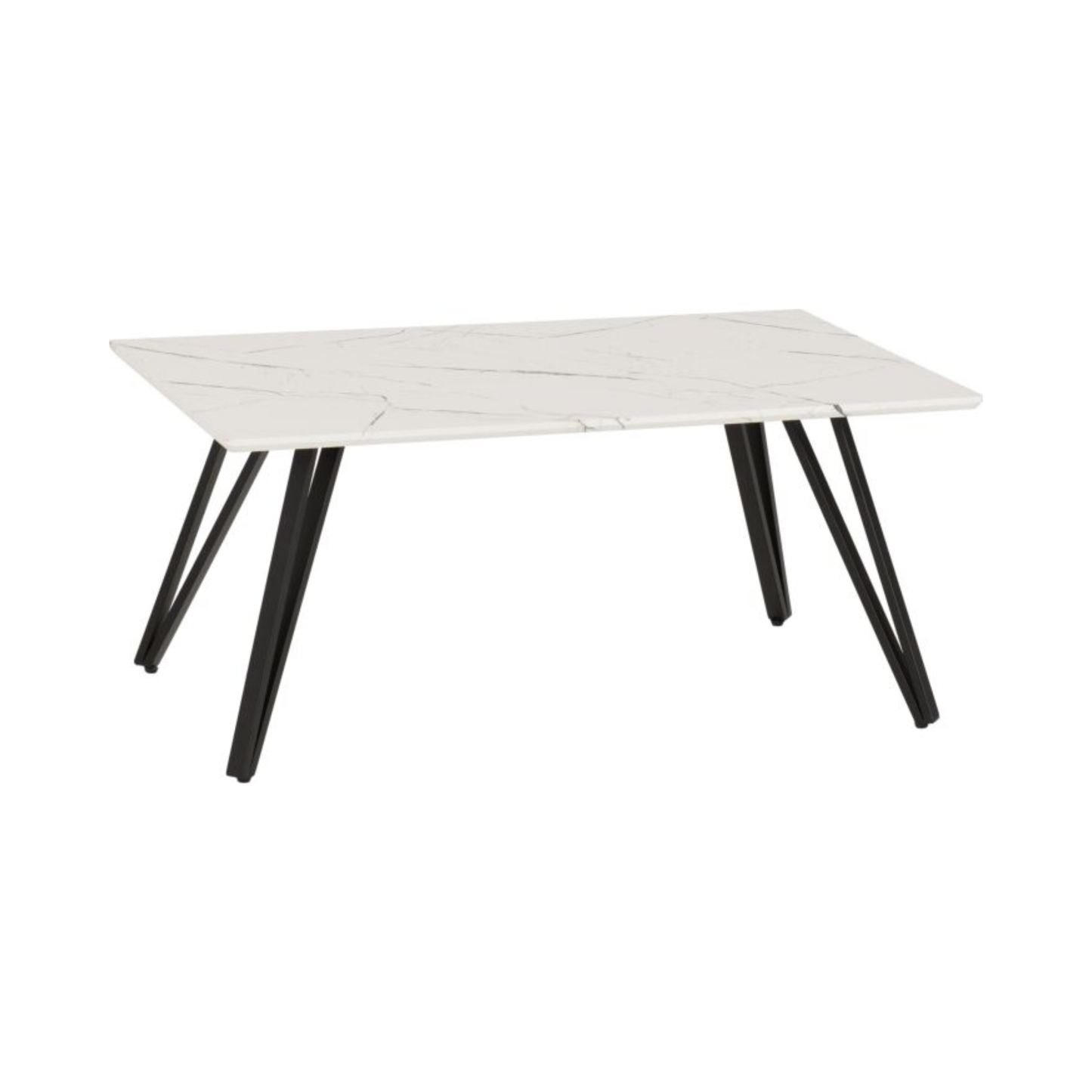 Marlow Coffee Table - White Marble Effect, Modern Design