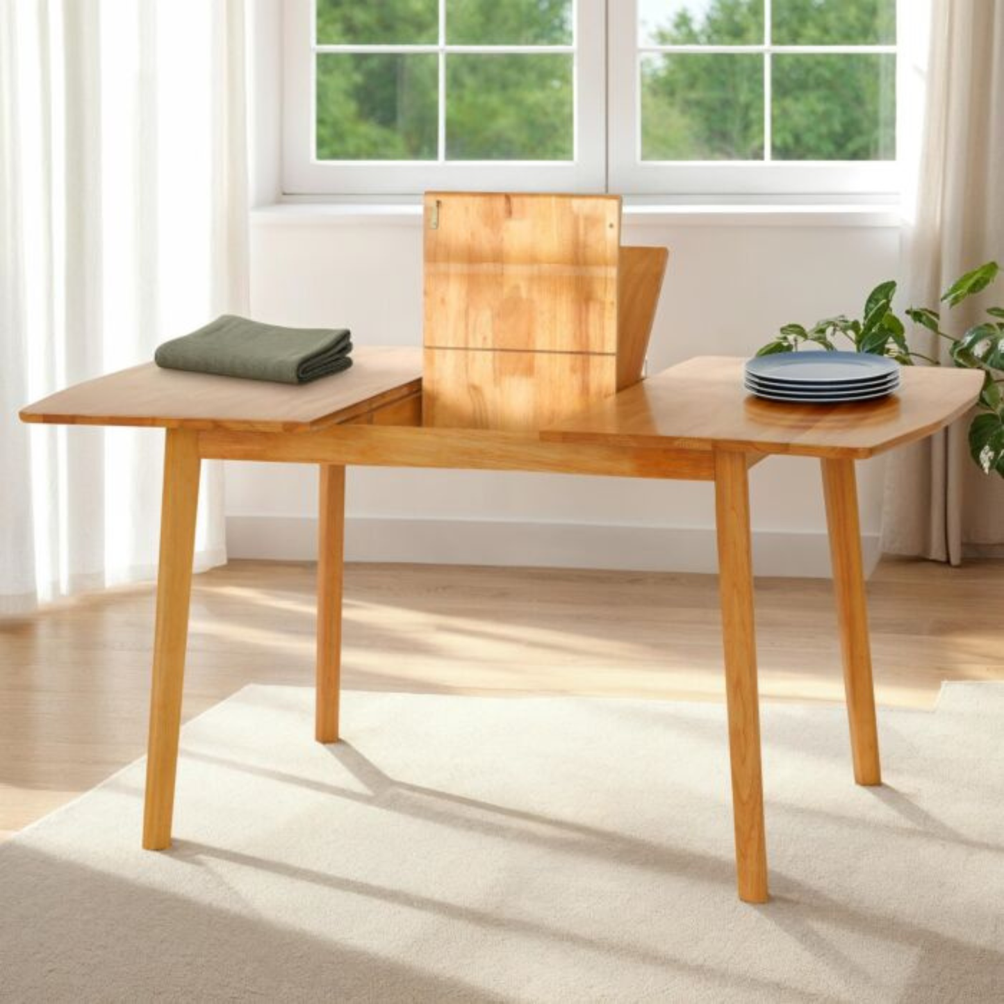 Emery Extending Dining Table in Natural Oak Effect – 115–150cm