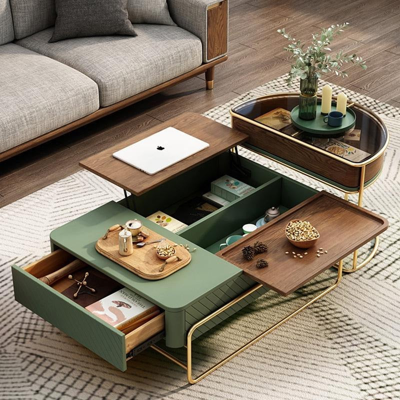 Bagnell Lift Up Coffee Table, Walnut, Extendable Coffee Table