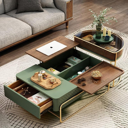 Bagnell Lift Up Coffee Table, Walnut, Extendable Coffee Table