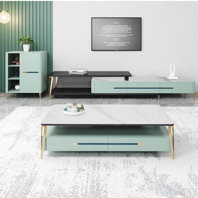 Vasagle Coffee Table with TV Stand, Green