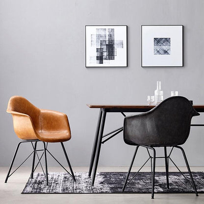 Bobby Dining Chair, Distressed Leather