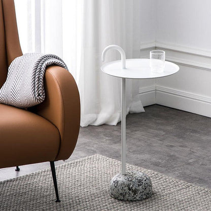 Stone Crutch Side Table, Black