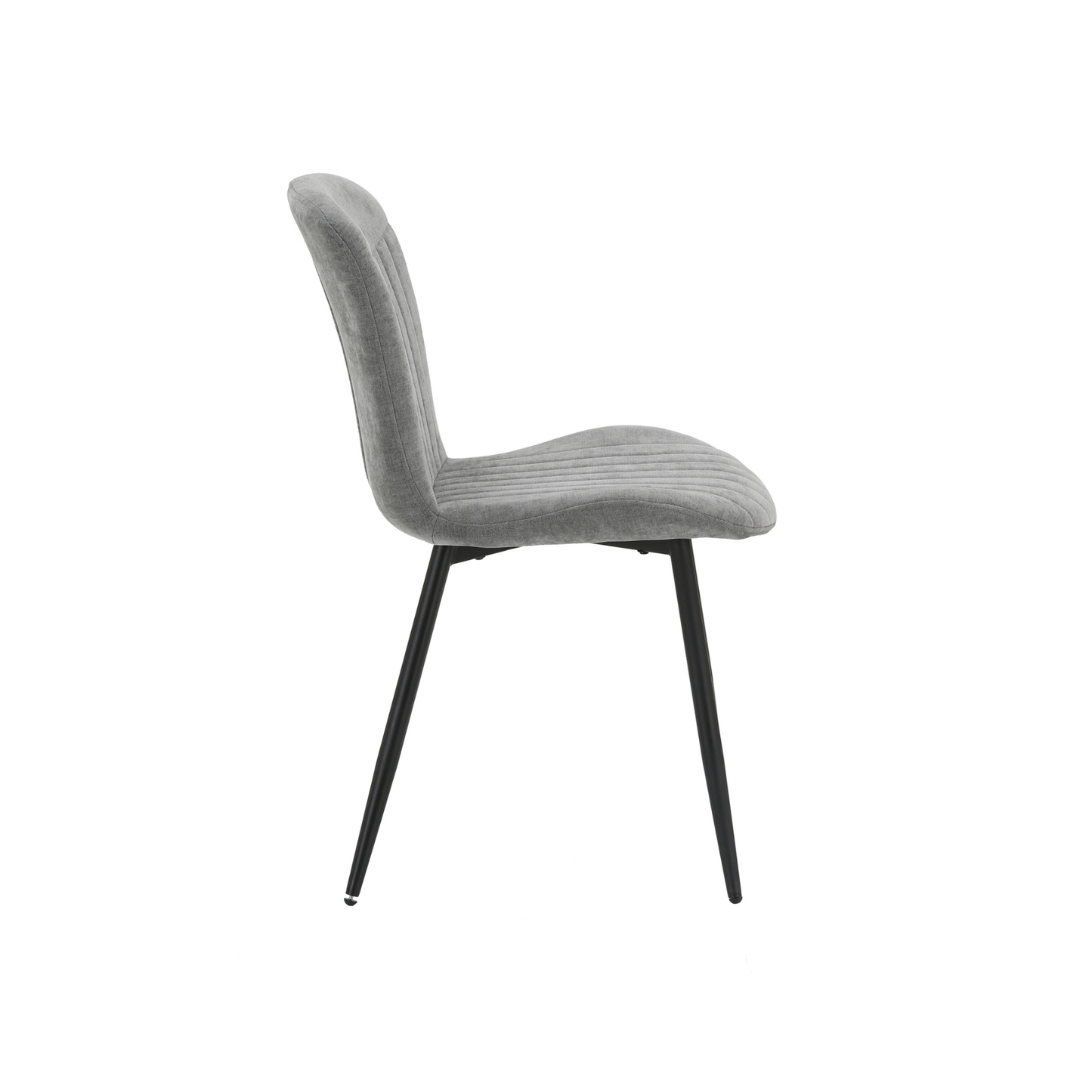 Grace Pack of 4 Grey Fabric Dining Chairs
