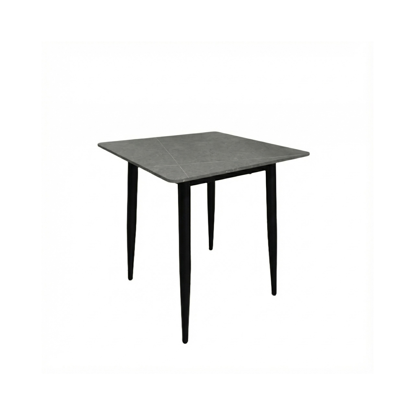 Nova Grey Square Dining Set with 4 Evie Green Chairs