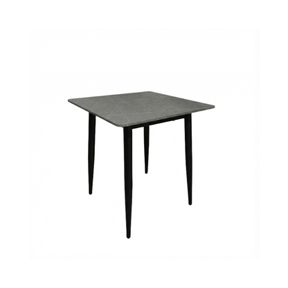 Nova Grey Square Dining Set with 4 Evie Green Chairs