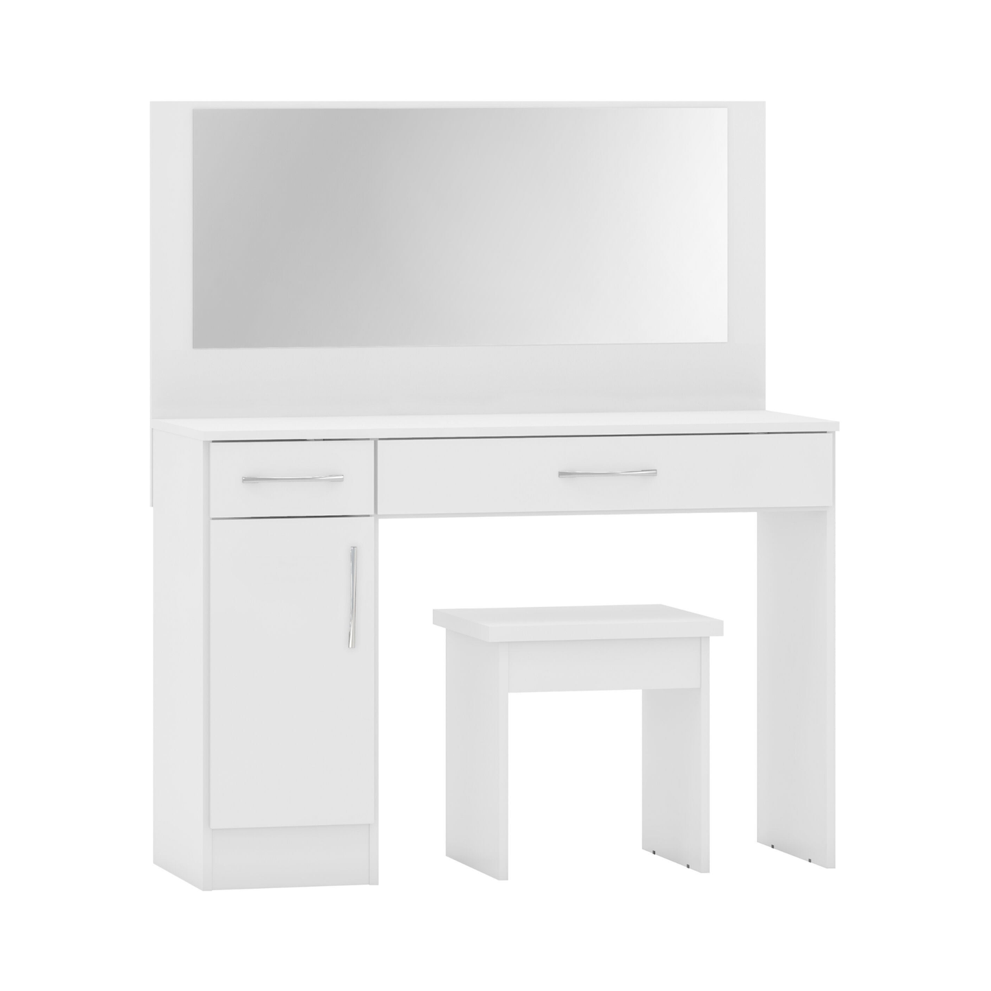 Nevada Vanity/Dressing Table Set - White Gloss