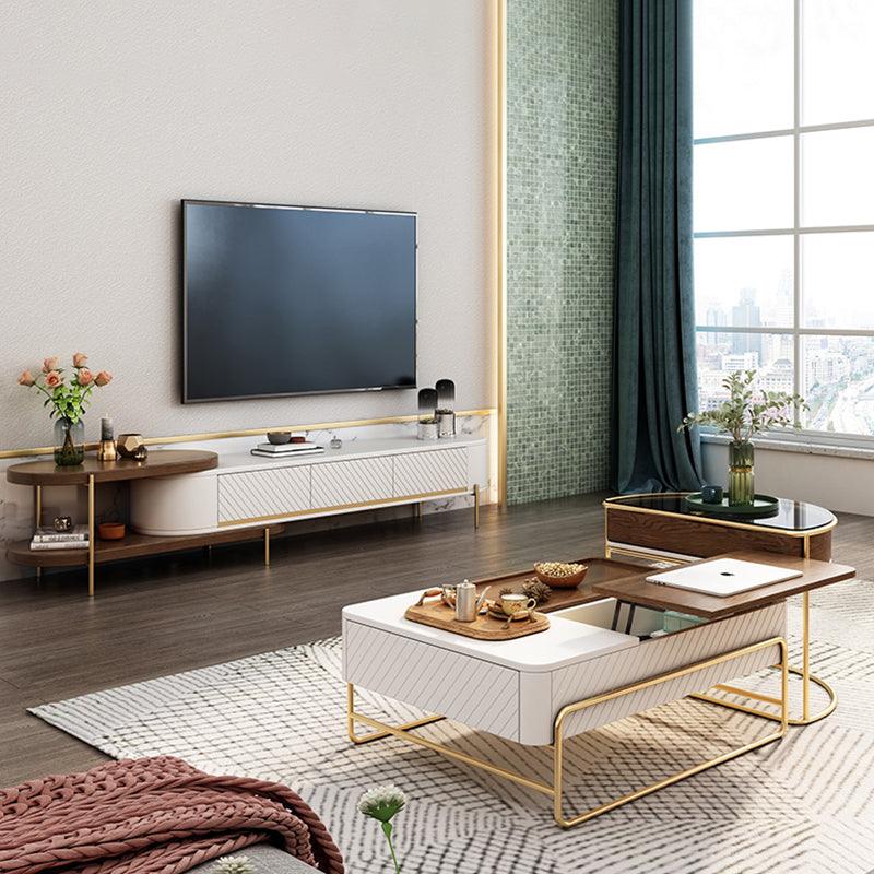 Bagnell Lift Up Coffee Table, Walnut, Extendable Coffee Table