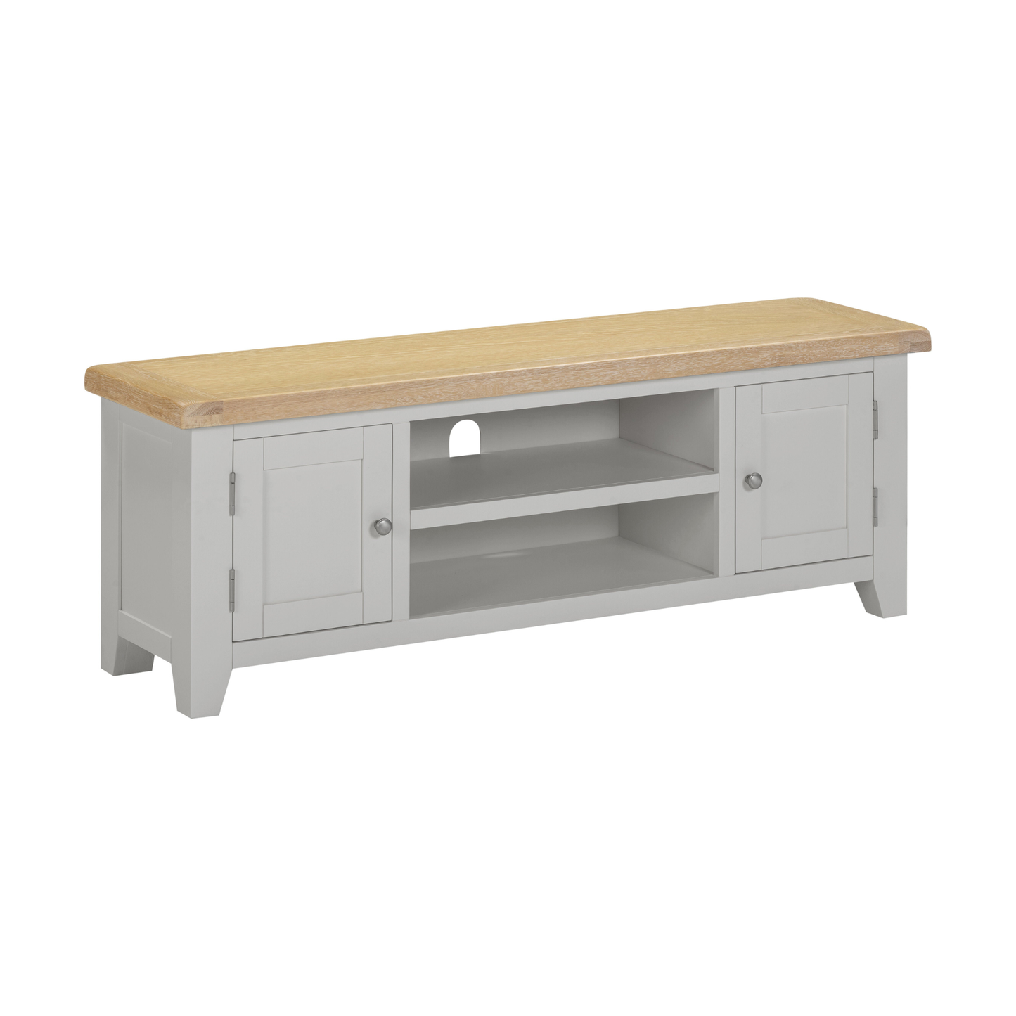 Windsor TV Unit - Pebble Grey/Oak