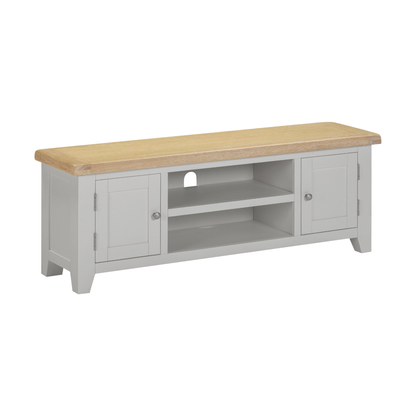 Windsor TV Unit - Pebble Grey/Oak