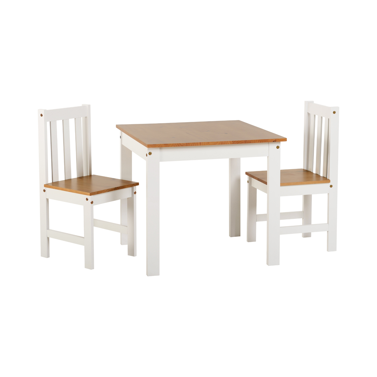 Ludlow 1+2 Dining Set - White/Oak Effect