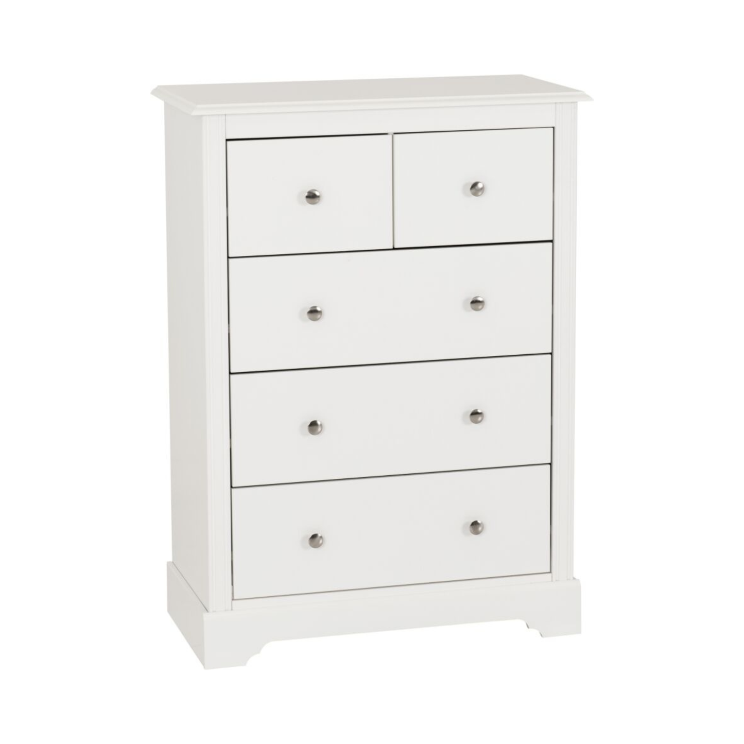 Stratford 3+2 Drawer Chest - White Storage Solution