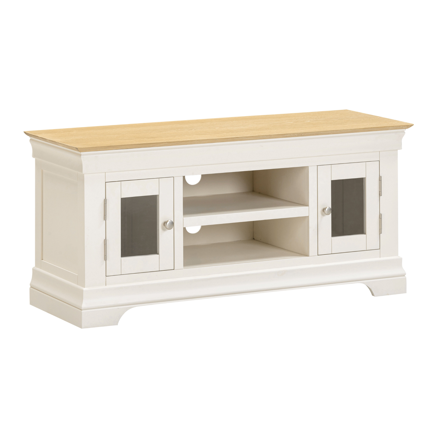 Bordeaux Small TV Stand - Ivory Oak