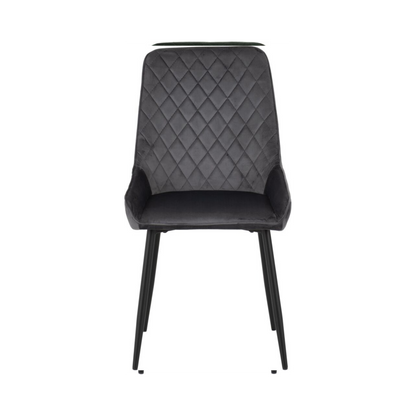 Avery Dining Chair (Set of 2) – Grey Velvet