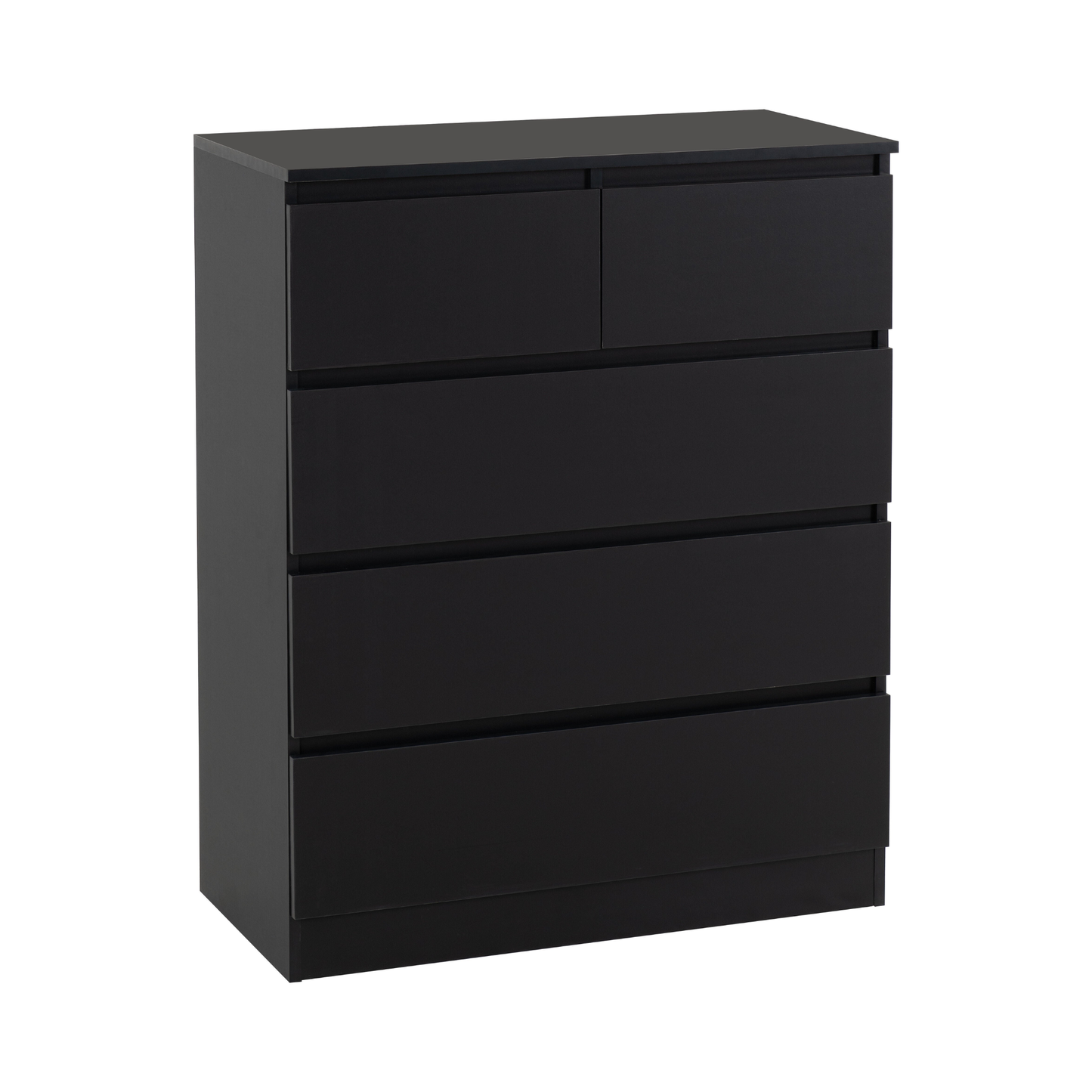 Malvern 3+2 Drawer Chest – Black, Stylish Storage Solution