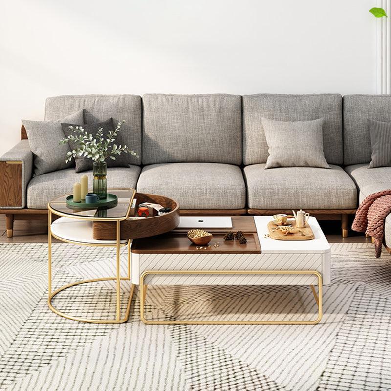 Bagnell Lift Up Coffee Table, Walnut, Extendable Coffee Table
