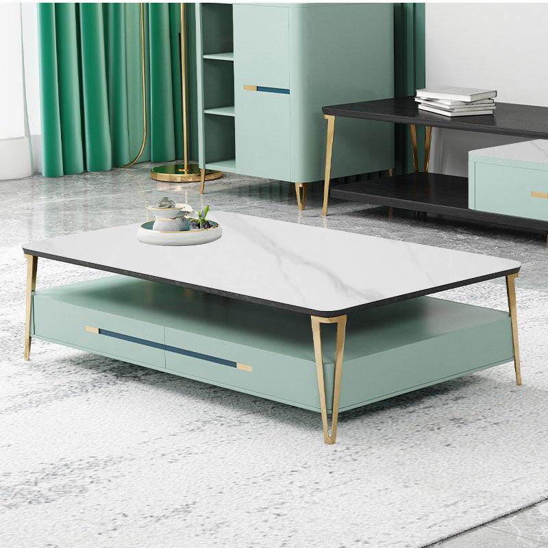 Vasagle Coffee Table with TV Stand, Green