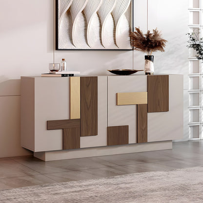 Abril Large Sideboard, Wood