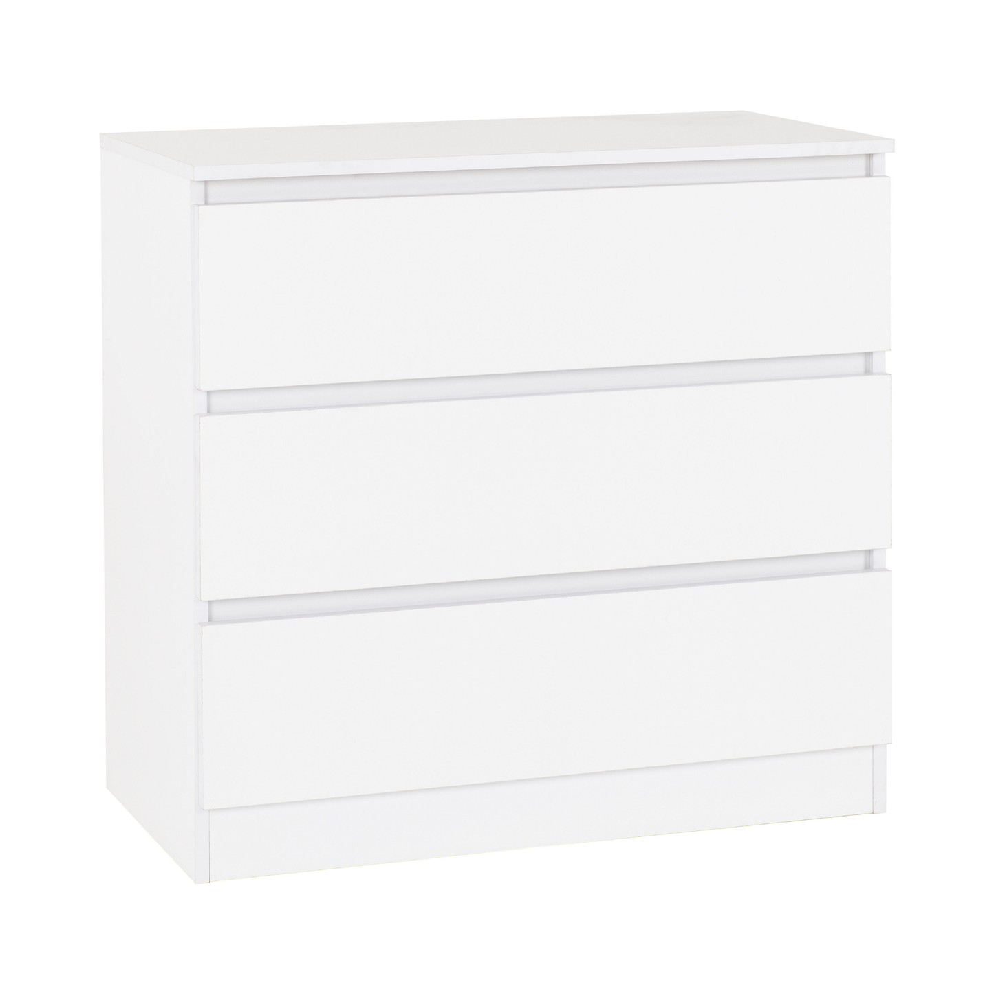 Malvern 3 Drawer Chest – White, Stylish Bedroom Storage