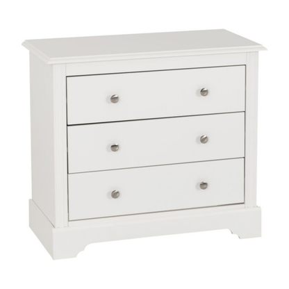 Stratford 3 Drawer Chest - White Storage Solution