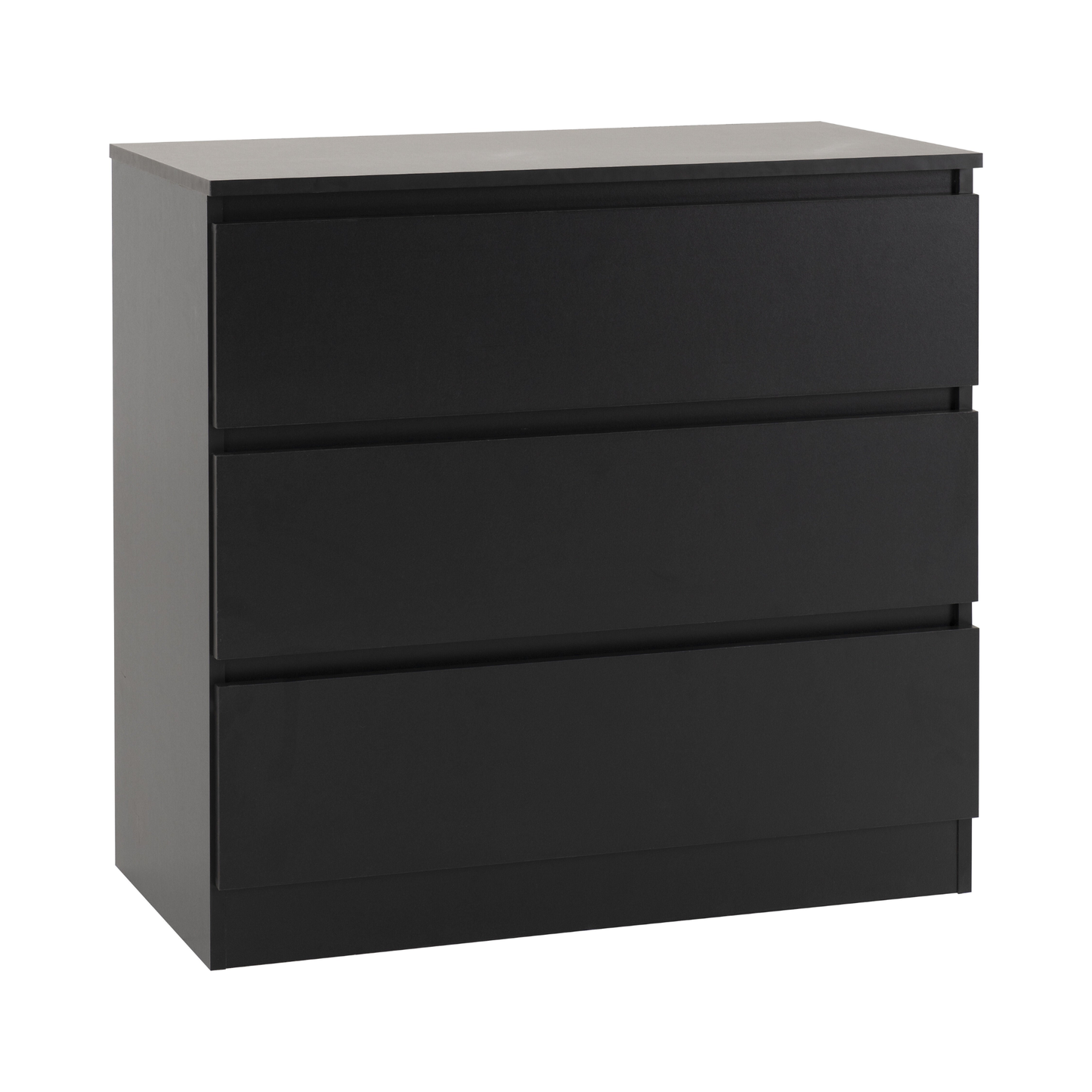 Malvern 3 Drawer Chest – Black, Stylish Bedroom Storage