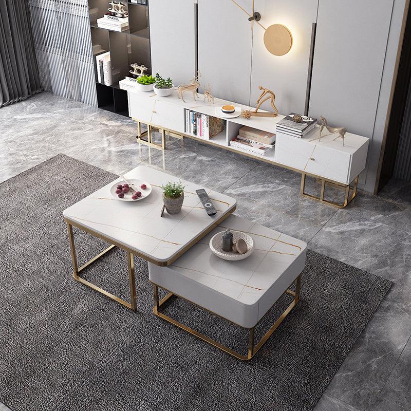 Lorelei Nesting Coffee Table Set, Sintered Stone