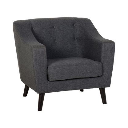 Ashley 1 Seater Sofa - Dark Grey