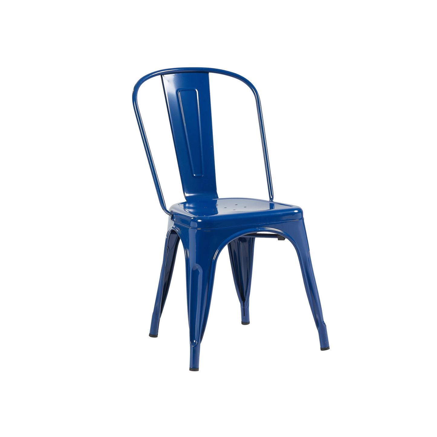Bistro Pack of 4 Blue Metal Chairs