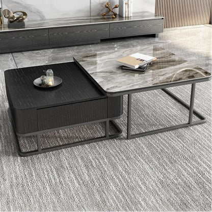 Nathan Nesting Coffee Table Set, Sintered Stone