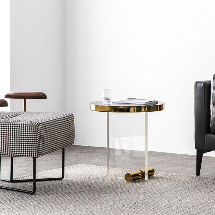 Caldera Round Side Table, Acrylic