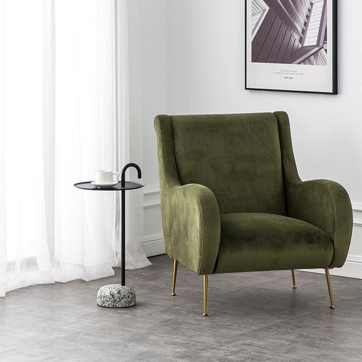 Stone Crutch Side Table, Black