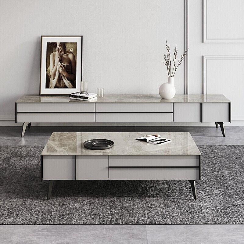 Ohyama Living Room Table Set, Coffee Table, TV Stand