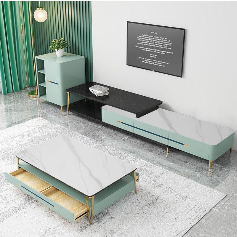 Vasagle Coffee Table with TV Stand, Green