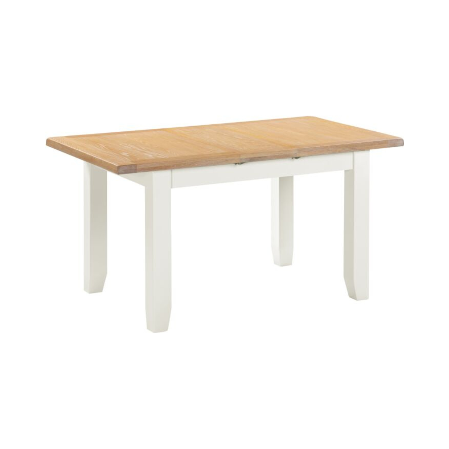 Windsor Extending Dining Table in Ivory & Oak – 120–150cm