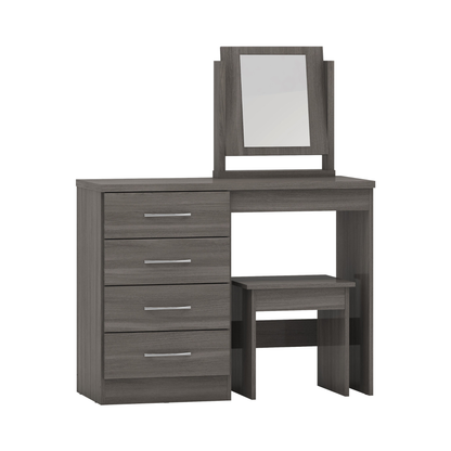 Nevada Dressing Table Set - Black Wood Grain