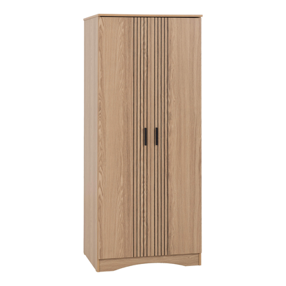 Tessa 2 Door Wardrobe - Natural Oak Effect