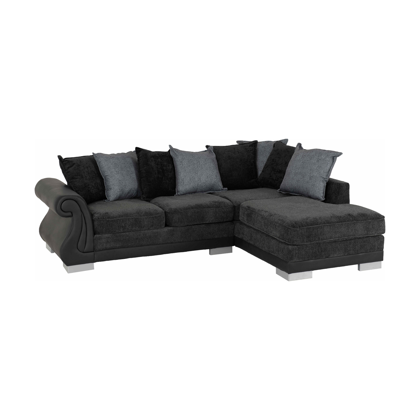 Elsa Corner Sofa - Dark Grey