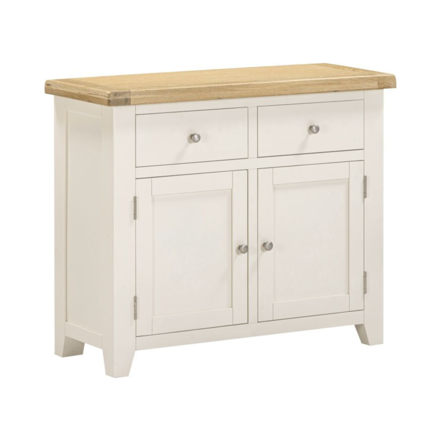 Windsor 2 Door 2 Drawer Sideboard – Ivory/Oak