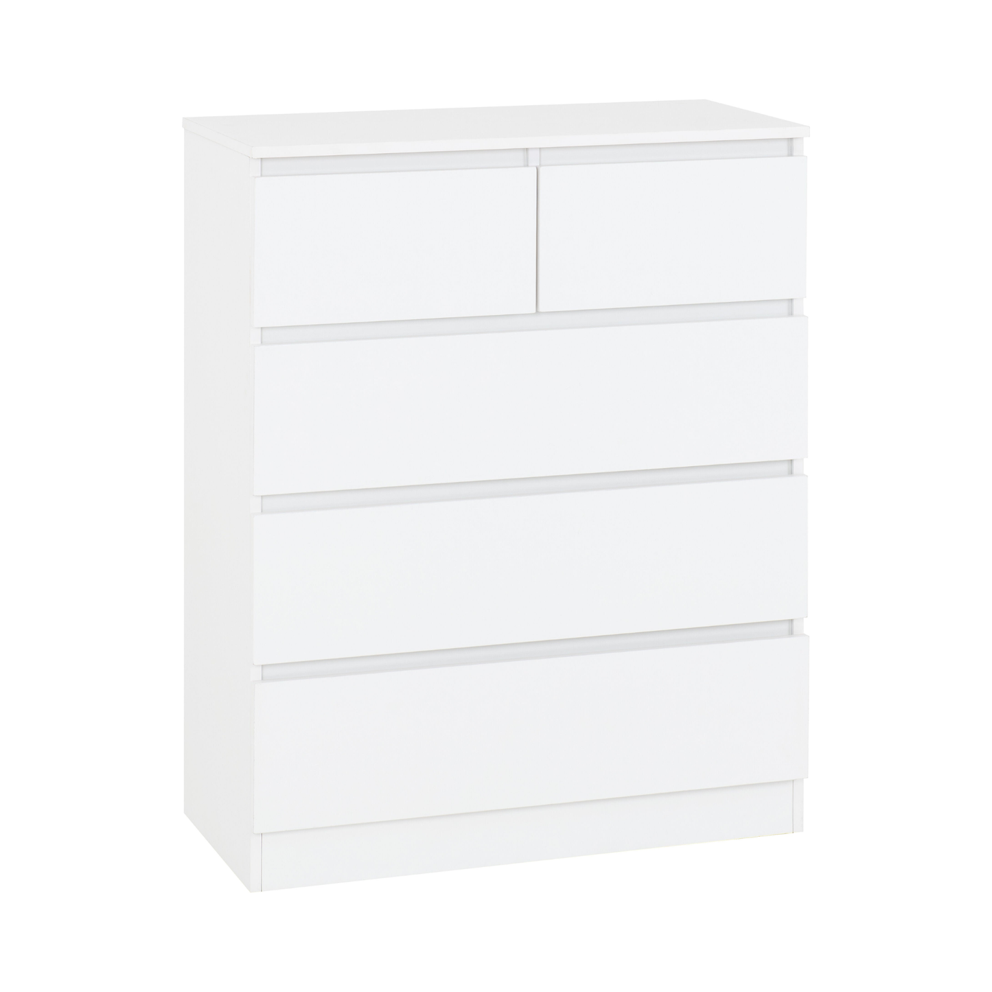 Malvern 3+2 Drawer Chest – White, Stylish Storage Solution