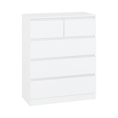 Malvern 3+2 Drawer Chest – White, Stylish Storage Solution