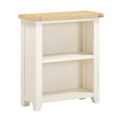 Windsor Low Bookcase - Ivory & Oak