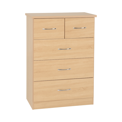 Nevada 3+2 Drawer Chest - Sonoma Oak Effect