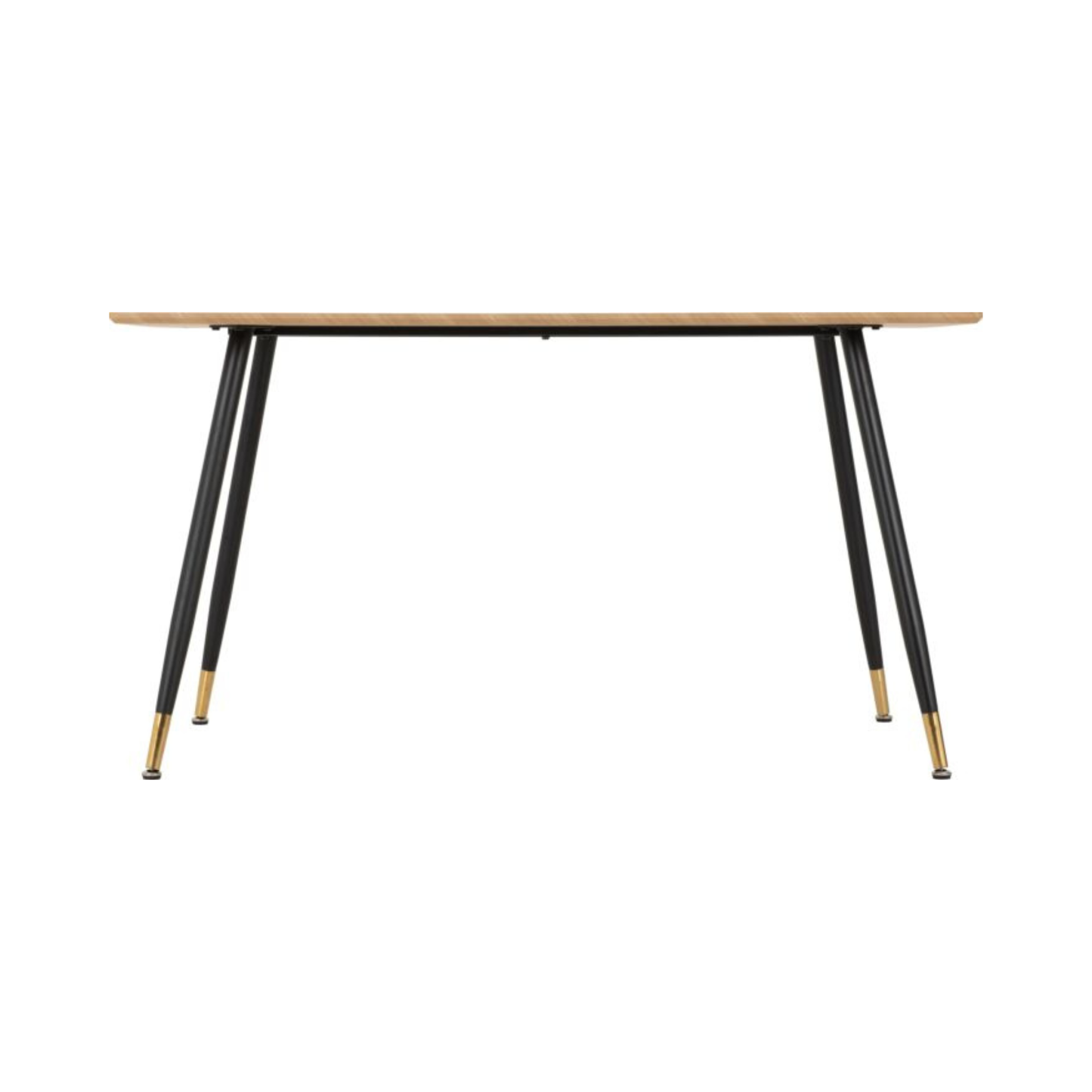 Hamilton Medium Dining Table in Medium Oak Effect & Black