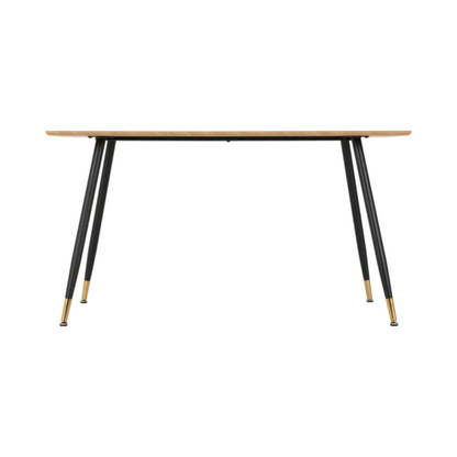 Hamilton Medium Dining Table in Medium Oak Effect & Black